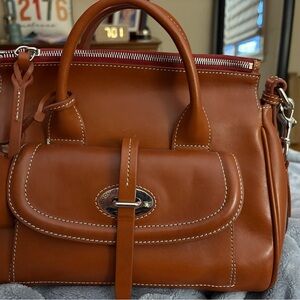 Dooney & Bourke Tan Leather Satchel